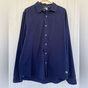 Scotch & Soda Men's Navy Neon Colors Button Down Shirt Size XXL
